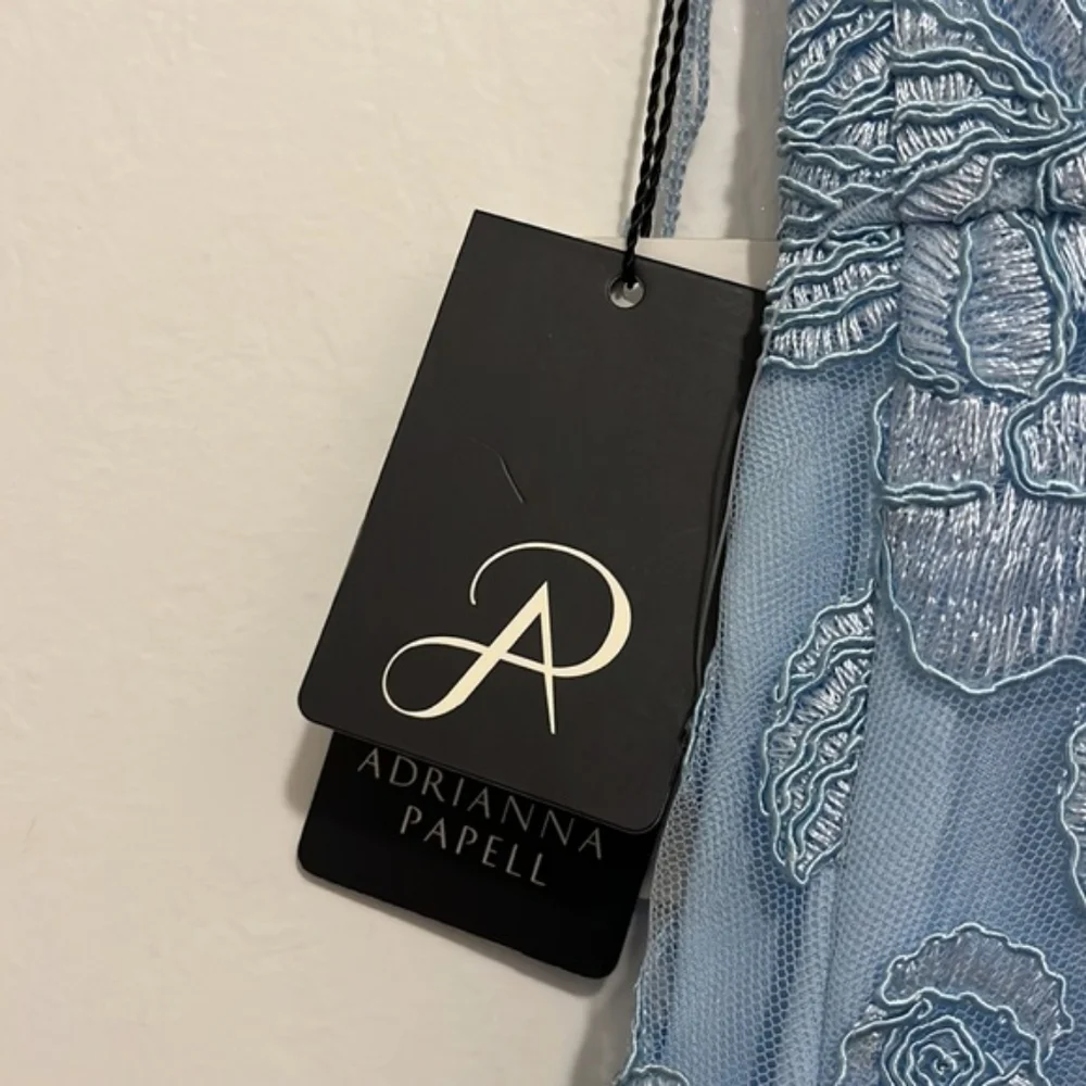 Adrianna Papell Floral Lace Flared Dress